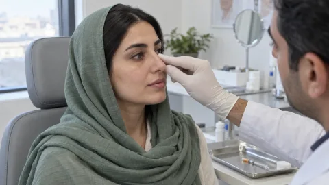 ارزیابی پل بینی پیش از تزریق فیلر
