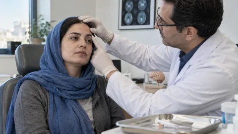 ارزیابی پزشک پیش از بوتاکس درمان میگرن