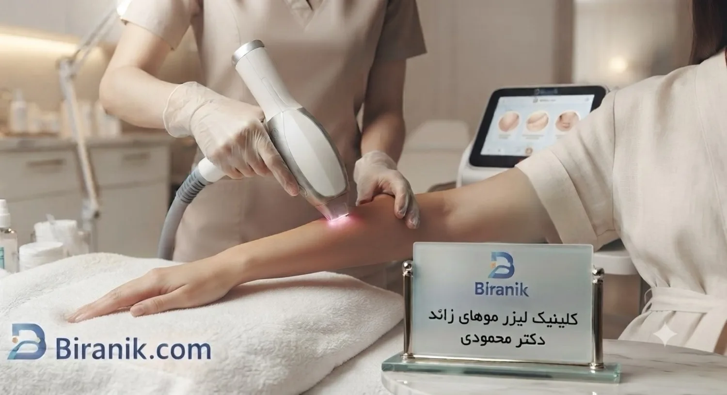 لیزر موهای زائد در کلینیک زیبایی دکتر محمودی