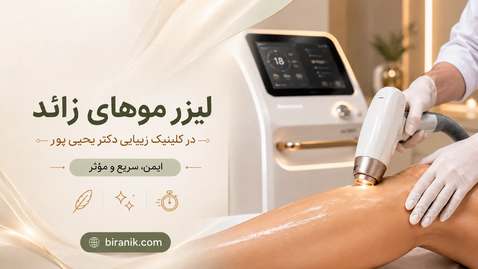لیزر موهای زائد در کلینیک زیبایی دکتر یحیی پور
