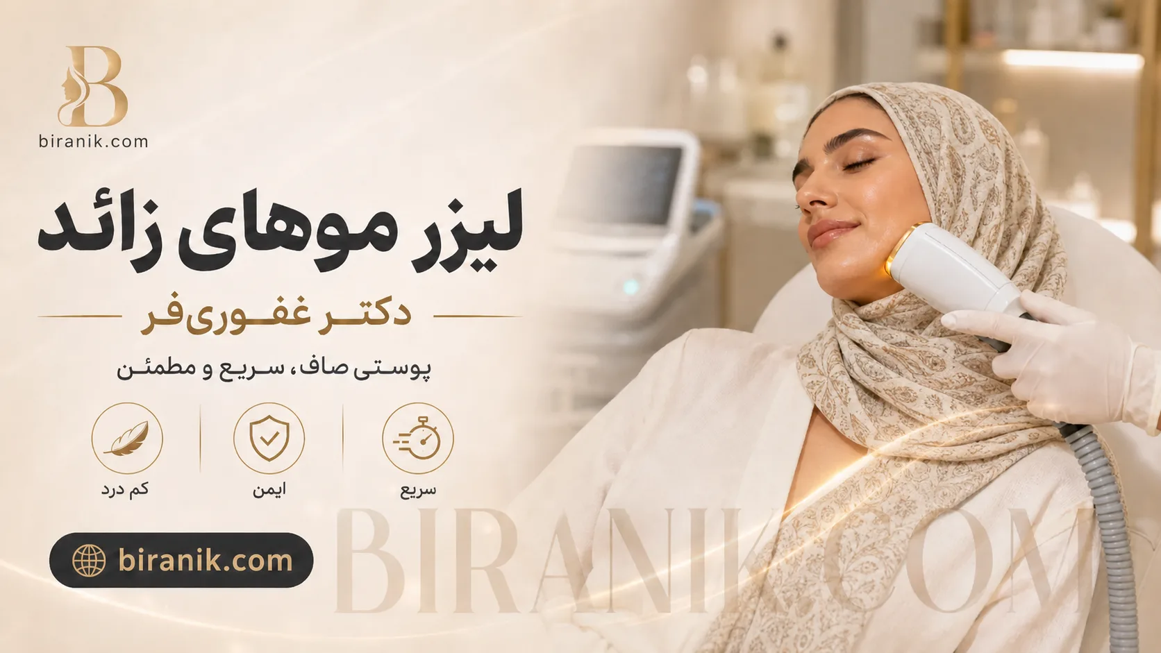 لیزر موهای زائد با دستگاه Diolasheer Ice – Nubway