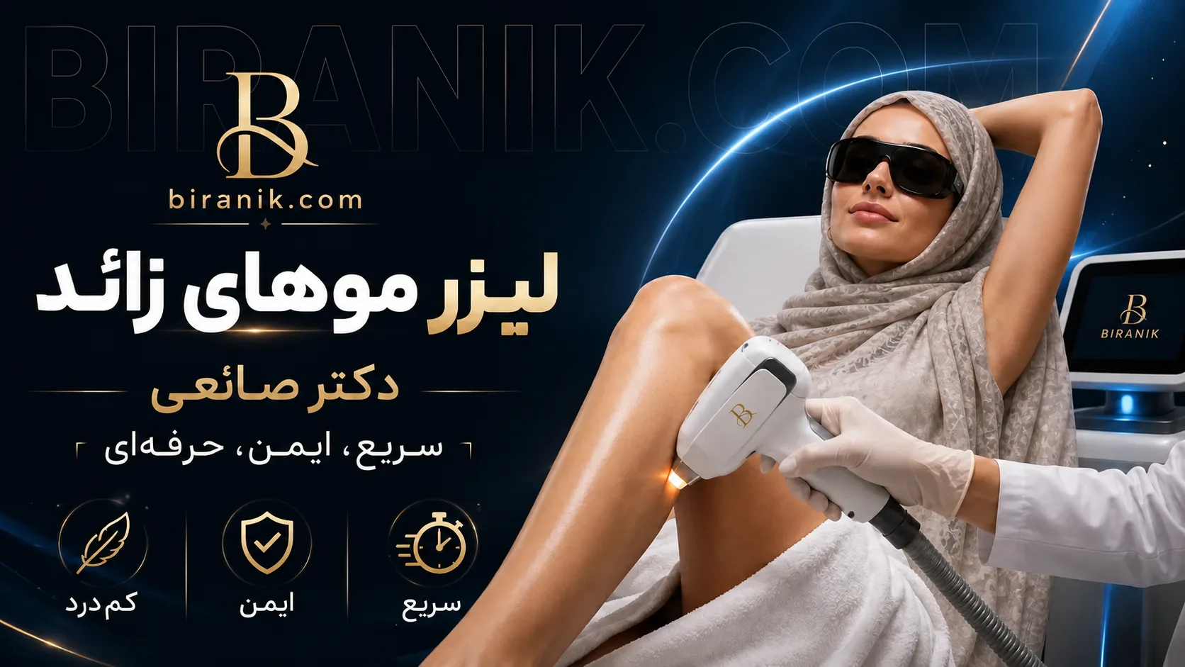 لیزر موهای زائد با تکنولوژی لیزر دایود