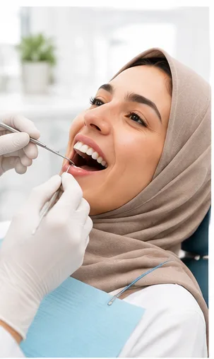 جرم‌گیری با توجه هم‌زمان به سلامت دندان و لثه 🦷✨